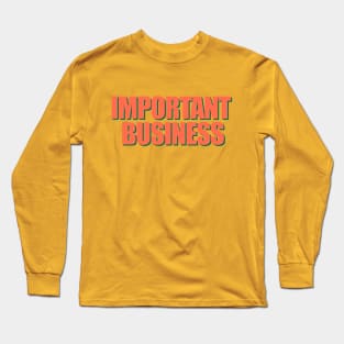 JHOPE IMPORTANT BUSINESS Long Sleeve T-Shirt